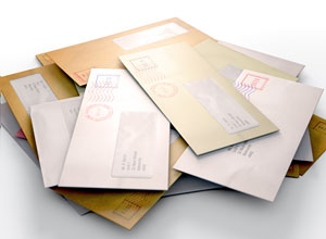 郵便物の受け渡し