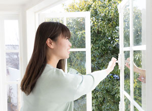 室内の換気扇・窓開け等